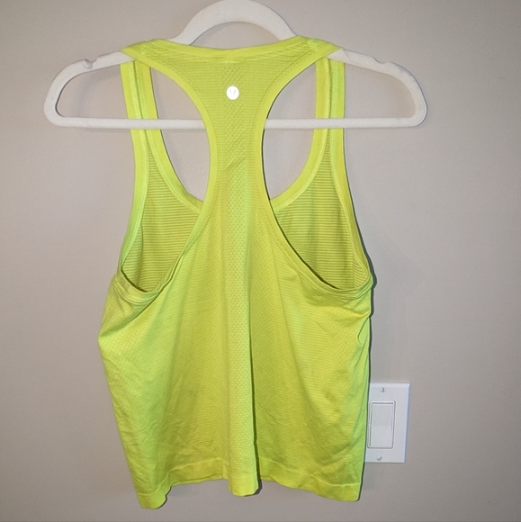 Neon yellow Lululemon workout tank - Picture 2 of 4